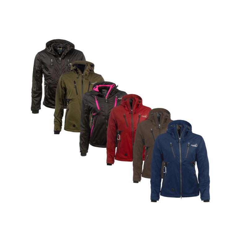 Arrak Akka Softshell Jacka Dam Svart/Rosa
