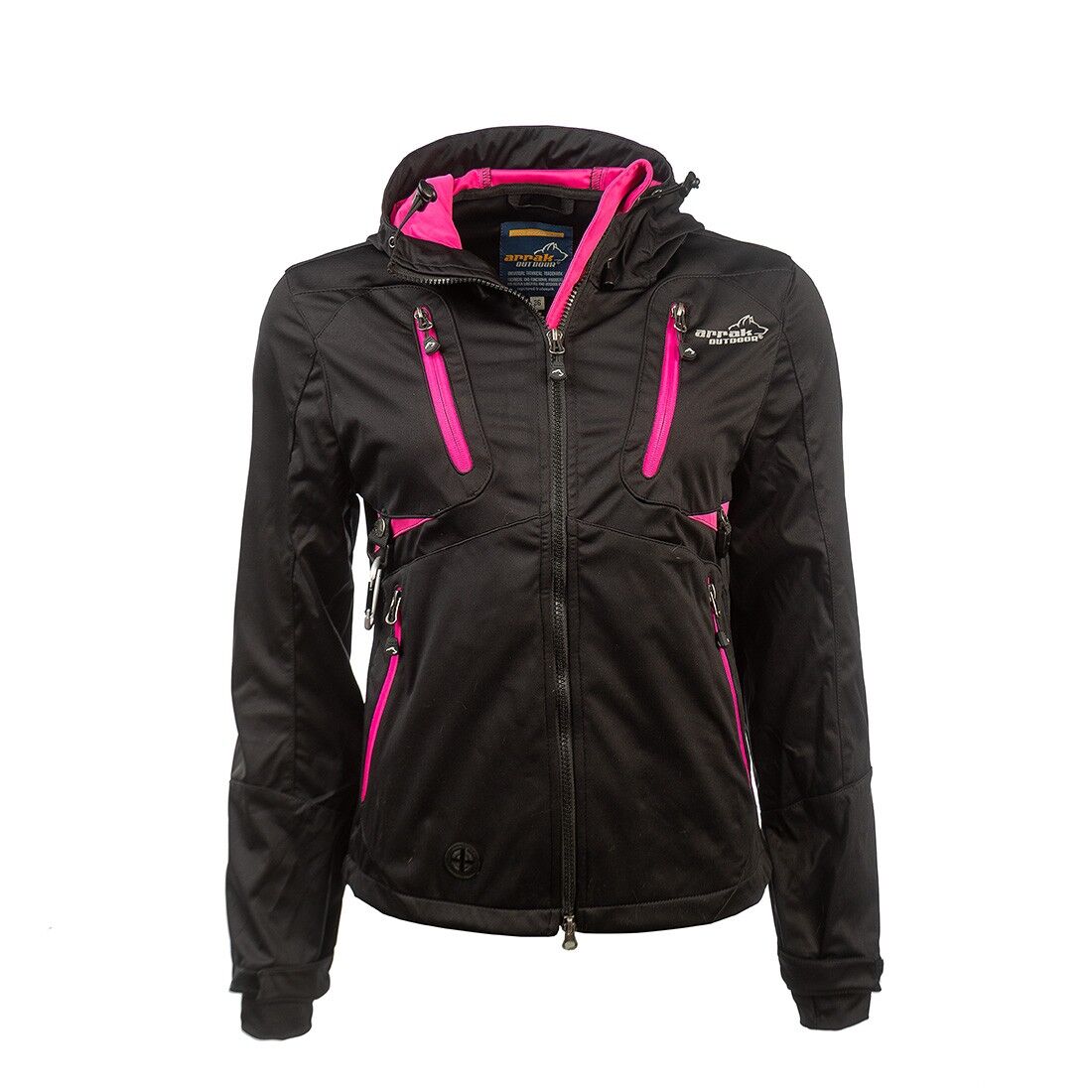 Arrak Akka Softshell Jacka Dam Svart/Rosa