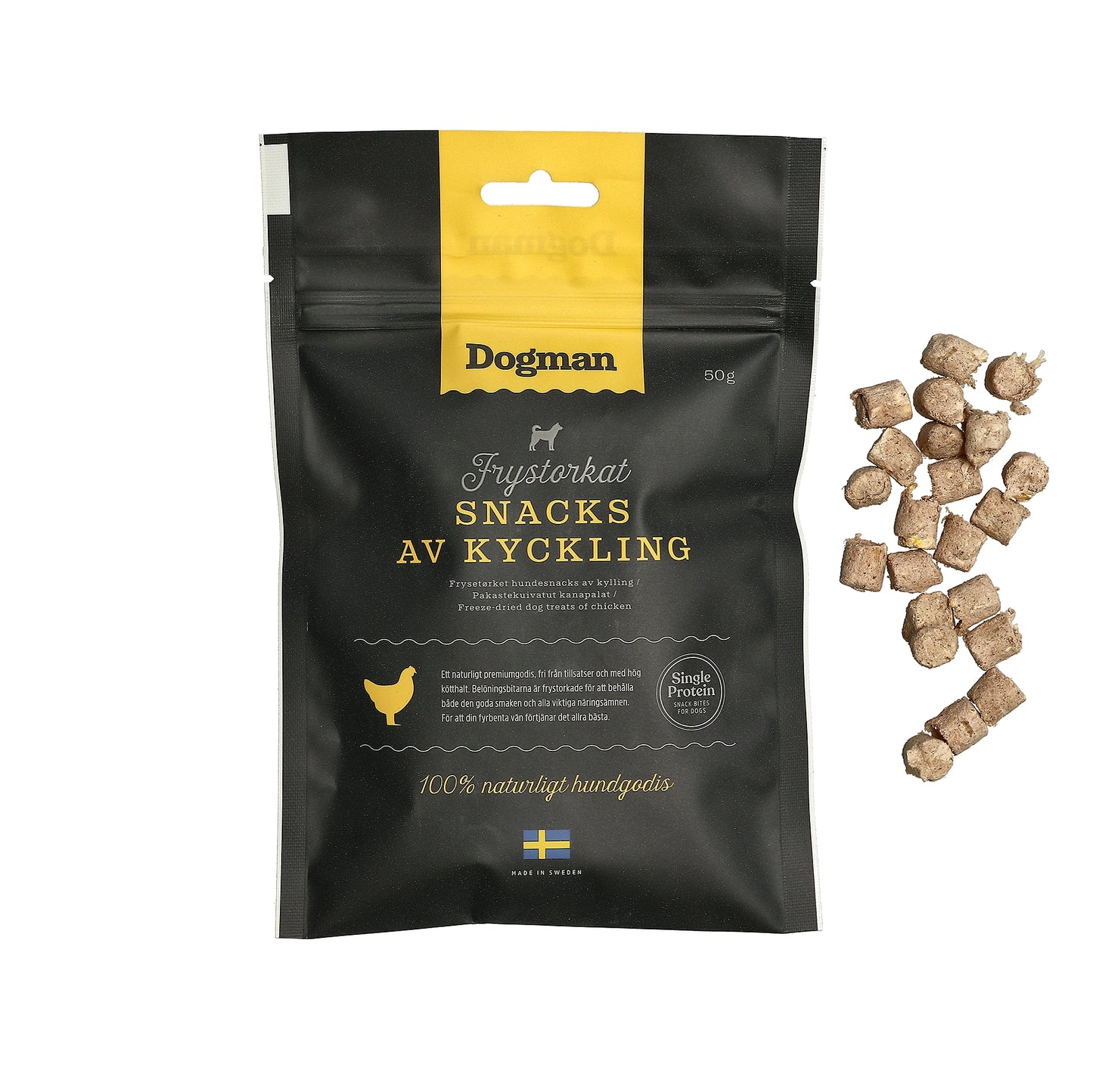 Frystorkat Snacks av Kyckling